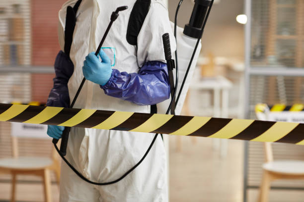Professional Sewage Cleanup technician working in Clarksville, IN